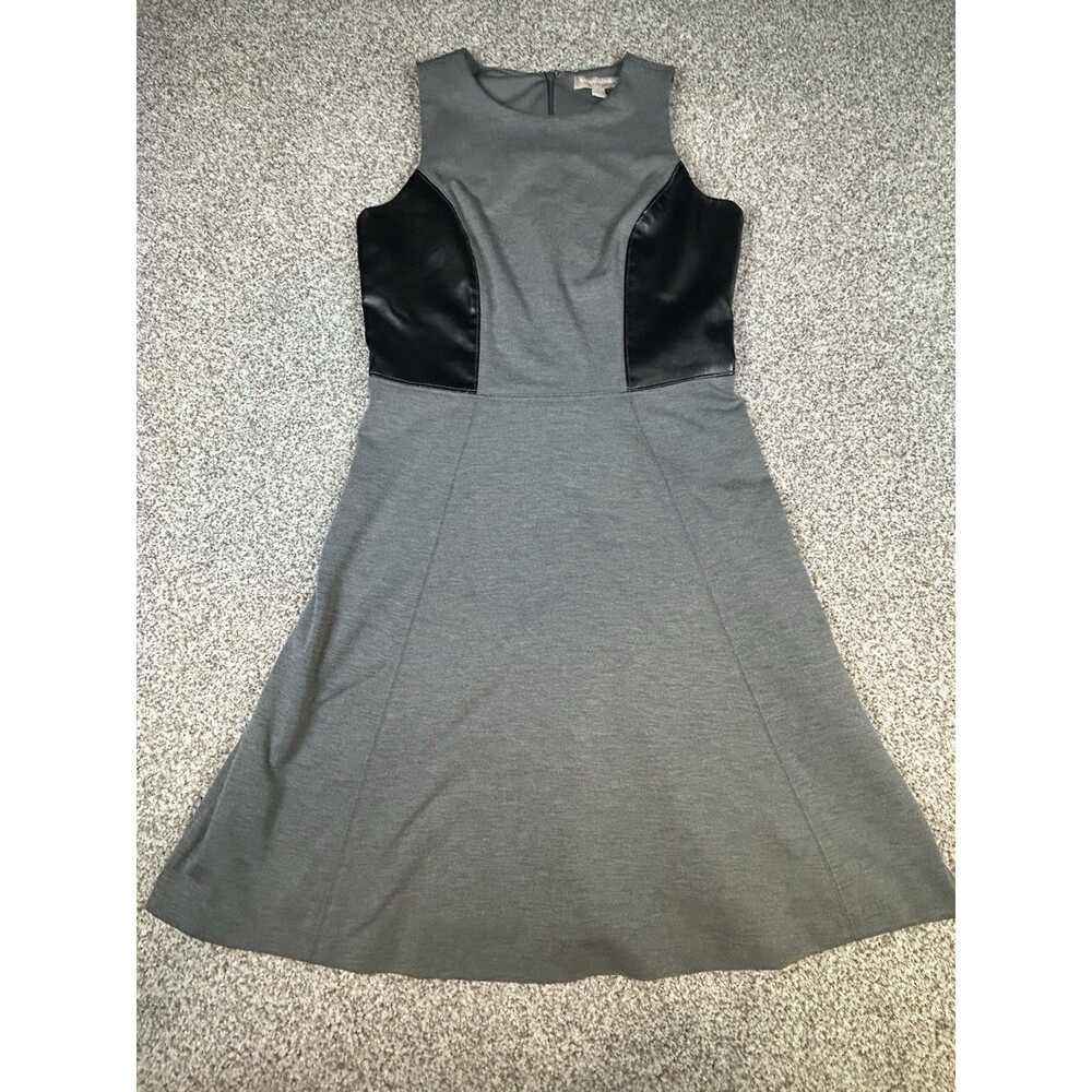 Banana Republic Women’s‎ Fit And Flare Razorback Dress Gray Black Size 4